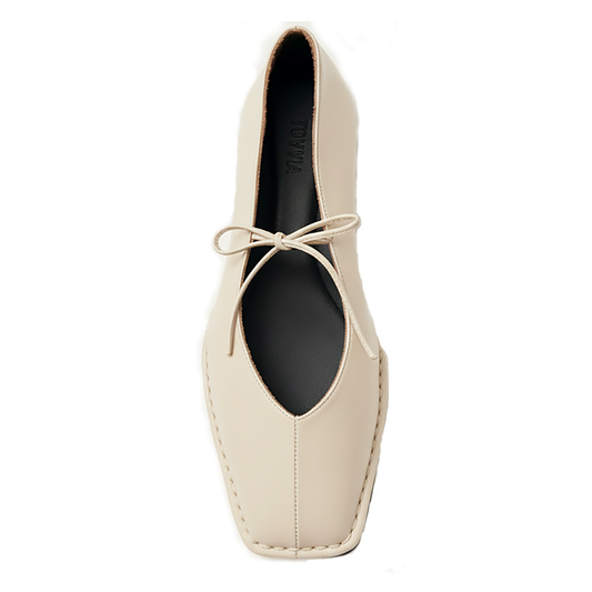 Square Toe PU Leather Flats with Bow Soft Slip-On Comfort Shoes for Office Work Everyday Wear – Lightweight Elegant Design for Modern Lifestyle