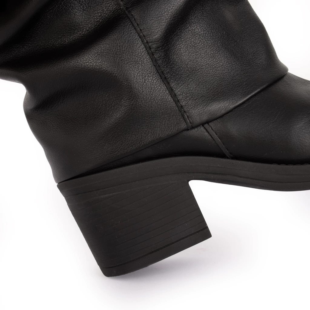 Women Knee High Riding Boots – Stylish Buckle Strap Tall Boots, Soft Faux Leather Slouchy Design, Side Zip for Easy On & Off, Comfortable Non-Slip Sole, Perfect Fall Winter Shoes