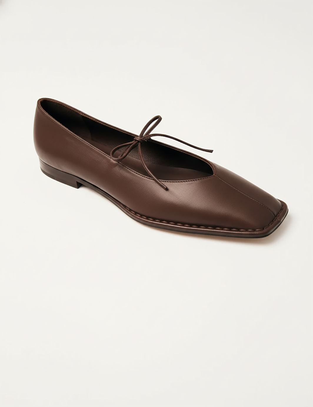 Square Toe PU Leather Flats with Bow Soft Slip-On Comfort Shoes for Office Work Everyday Wear – Lightweight Elegant Design for Modern Lifestyle