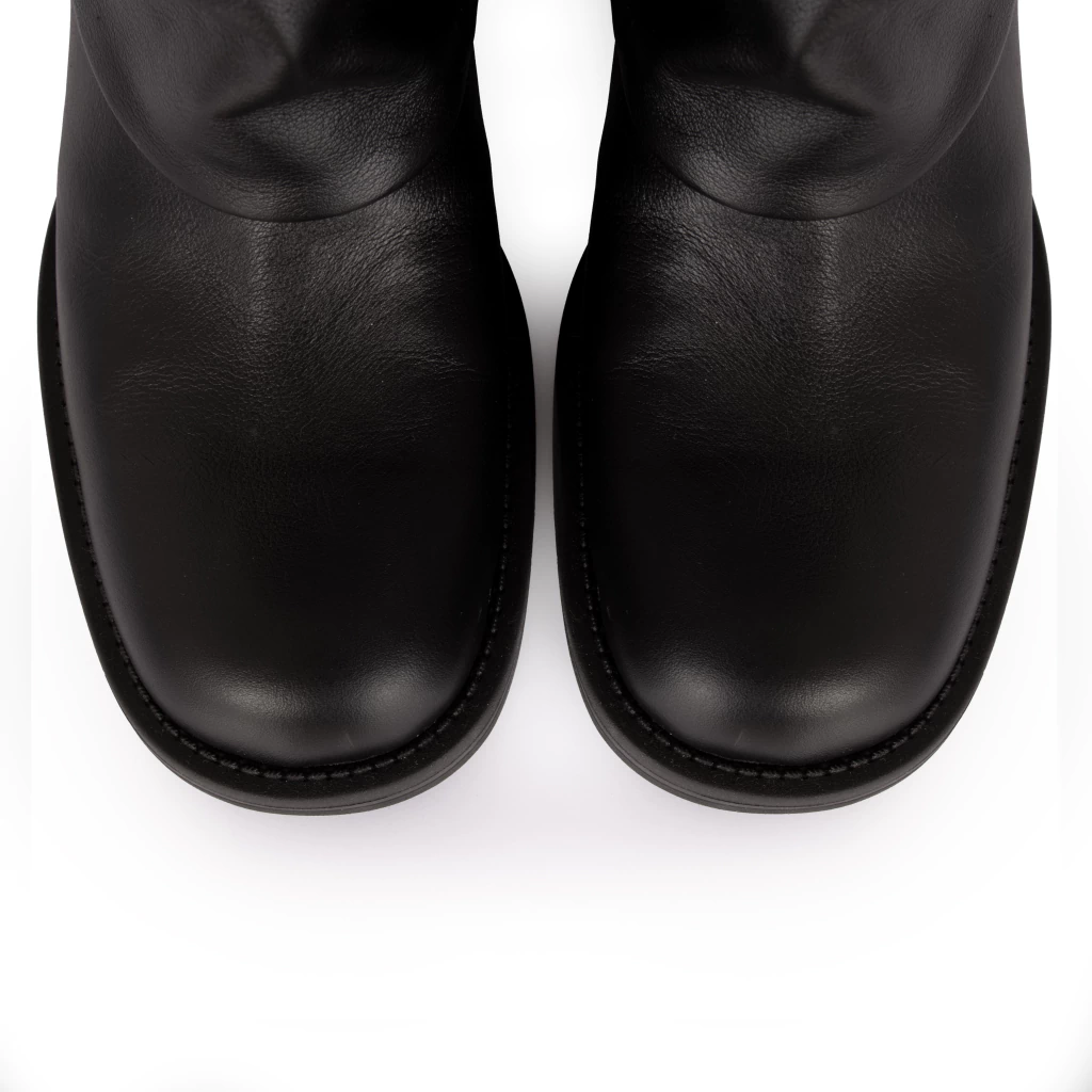 Women Knee High Riding Boots – Stylish Buckle Strap Tall Boots, Soft Faux Leather Slouchy Design, Side Zip for Easy On & Off, Comfortable Non-Slip Sole, Perfect Fall Winter Shoes