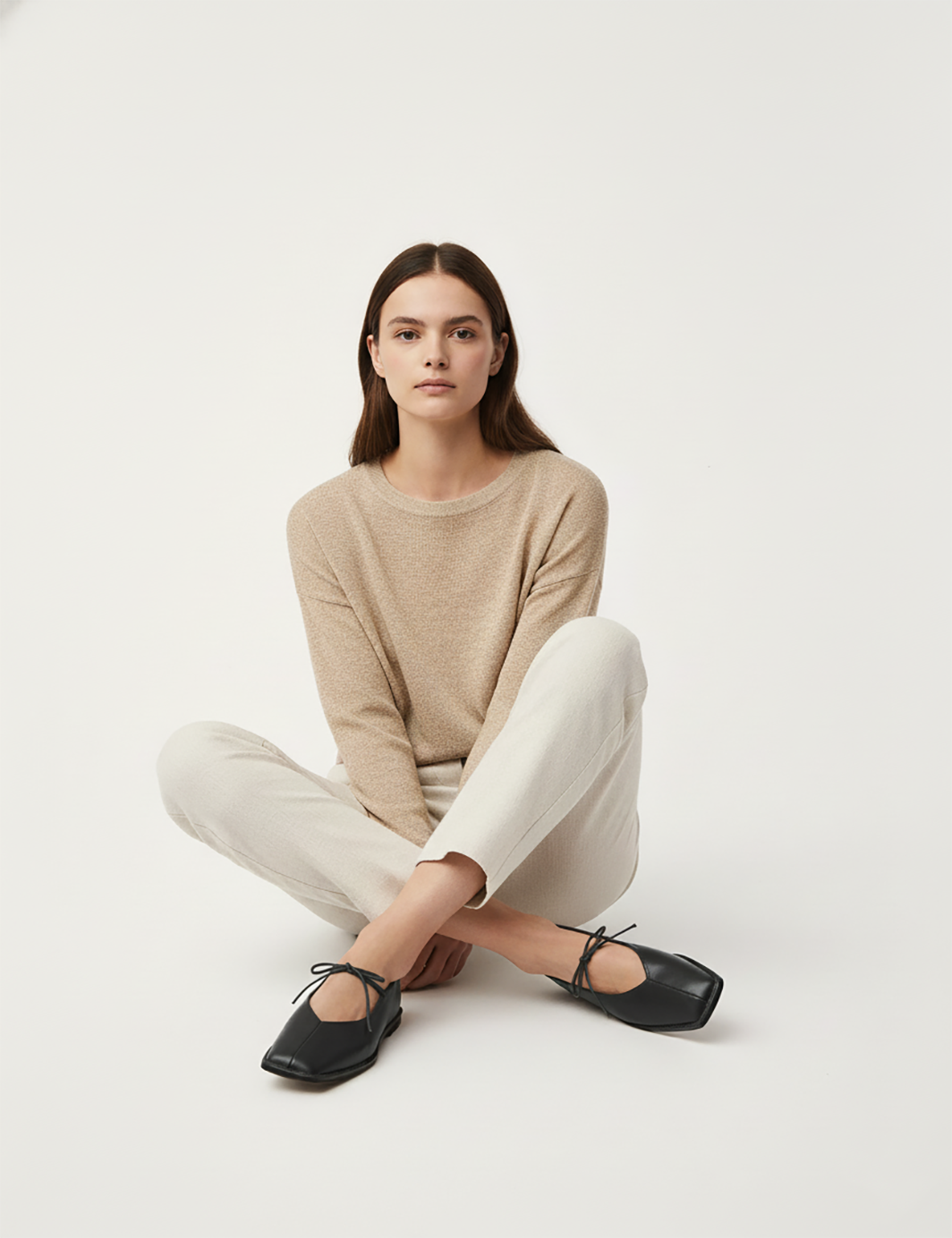 Square Toe PU Leather Flats with Bow Soft Slip-On Comfort Shoes for Office Work Everyday Wear – Lightweight Elegant Design for Modern Lifestyle