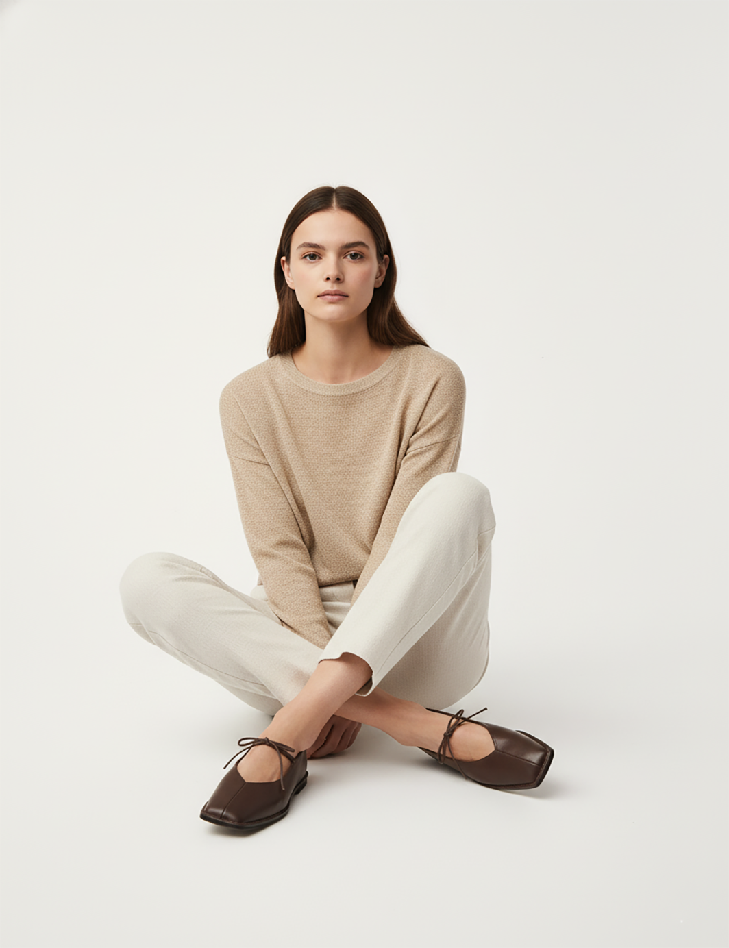 Square Toe PU Leather Flats with Bow Soft Slip-On Comfort Shoes for Office Work Everyday Wear – Lightweight Elegant Design for Modern Lifestyle