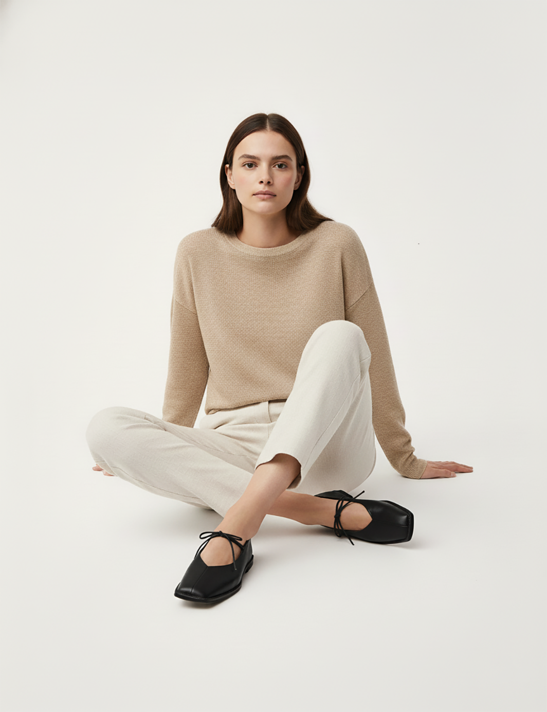 Square Toe PU Leather Flats with Bow Soft Slip-On Comfort Shoes for Office Work Everyday Wear – Lightweight Elegant Design for Modern Lifestyle