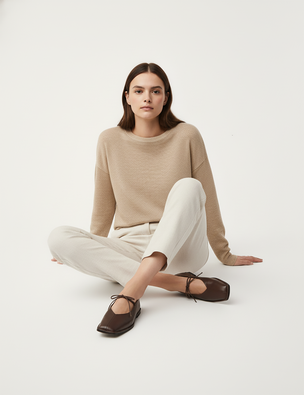 Square Toe PU Leather Flats with Bow Soft Slip-On Comfort Shoes for Office Work Everyday Wear – Lightweight Elegant Design for Modern Lifestyle